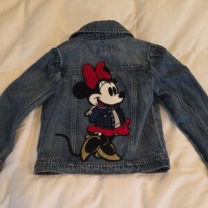 Disney Blue Jean Jacket with Cartoon Embroidery